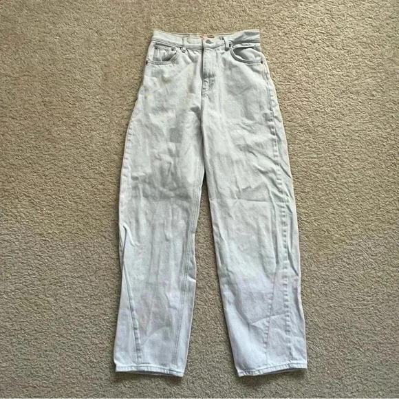 PULL & BEAR By SADIE SINK JEANS Wide Leg Limited Edition Women Size EUR 36 USA 4 - Picture 13 of 16